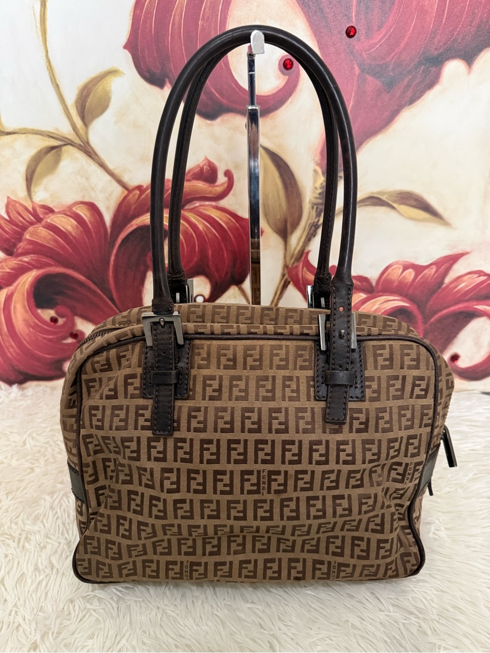 Fendi vintage Zucchino Handbag.